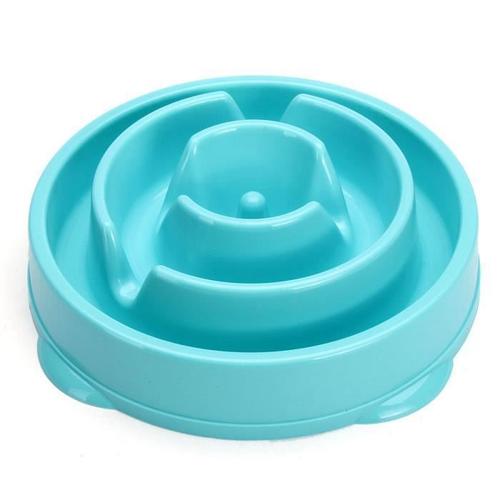 Blue-S Slow Down Dog Eating Feeder Plat De Chien De Chat D'alimentation Anti Slip Gulp Alimentaire Bowl My10719