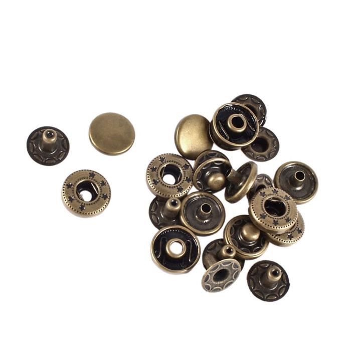 Finition En Metal Boutons A Pression Attaches Presse Goujons Boutons 11,5 Mm 6 Ensembles My00254