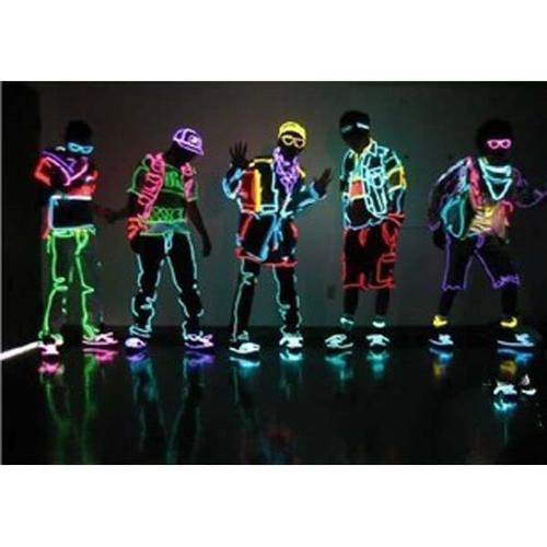 Flexible Neon Glow Light El Wire Rope Tube Car Bar Dance Party Rose 1 My54480