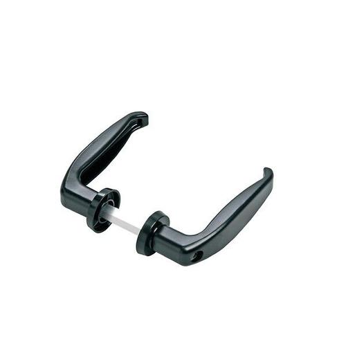 Serrures À Larder Pour Portail Coulissant - Bequille Dble Noire Carre 8mm - Comunello