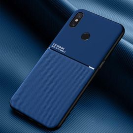 Coque Pour Xiaomi Mi Mix 3, Texture Antiderapante Et Antichoc Housse, [Cuir Pu Doux Pour La Peau] [Tpu Ultra-Mince] Etui Pour Xiaomi Mi Mix 3-Bleu