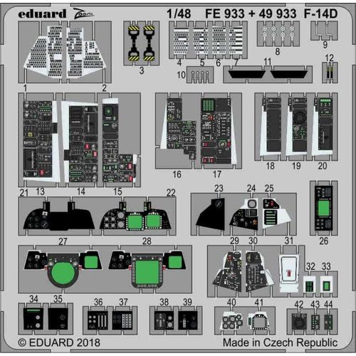 Grumman F-14d Tomcat (Designed To Be Used With Tamiya Kits)-Tamiya