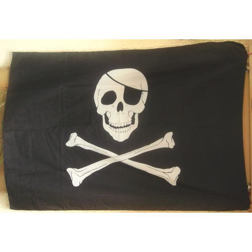 Drapeau " Pirate- Tête De Mort " 136 X 97 cm