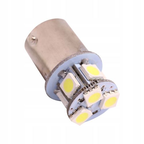 2 Ampoules Led Blanches Ba15s R5w 1156 5050 8smd.