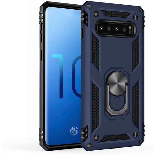 Tihen Coque Samsung Galaxy S10e Avec Aimant Anneau Support 360? Double Couche Renforc?E D?Fense Bumper Antichoc Armure Housse Etui Avec Protection ?Cran Pour Samsung Galaxy S10e Bleu