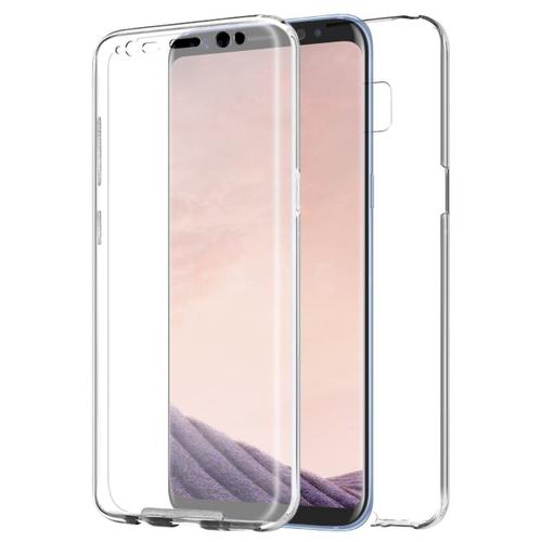 Samsung Galaxy S8 Plus-Coque-Intégrale-360-Degrés-Transparent-Silicone