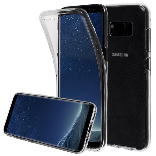 Coque Avant Et Arrière Silicone Pour Samsung Galaxy S8+/ Galaxy S8 Plus 6.2"" 360° Protection Intégrale - Transparent