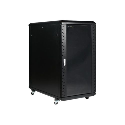 StarTech.com Rack - 22U 36" - Armoire serveur - Non-assemblé - Baie de brassage - Armoire réseau avec roulettes - Noir - Rack - 22U - pour P/N: CABCAGENUTS6, CABSCREWM52, CABSCREWSM6...