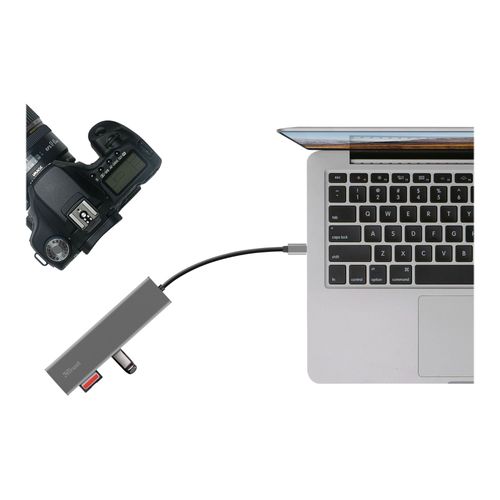 Trust Halyx - Concentrateur (hub) - 3 x USB 3.2 Gen 1 - de bureau