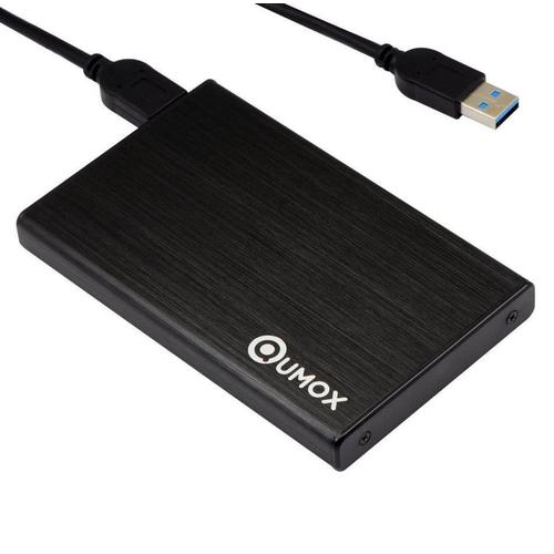 QUMOX USB 3.0 HDD/SSD Boîtier disque dur externe pour disque dur externe 2.5"" SATA SSD 5Gbps 3T