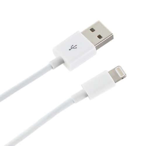 REIKO 0 9m Câble Data USB 2.0/Lightning 8-Pin Transfert de Données Chargement Recharge Pour iPod Nano 7 iPod Touch 5 iPhone 6/5C/5S/SE iPad Mini/4 Blanc - Certifié MFI