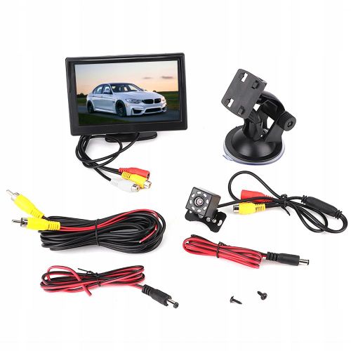Moniteur De Voiture Lcd Tft 5 Pouces Entrée 2ch