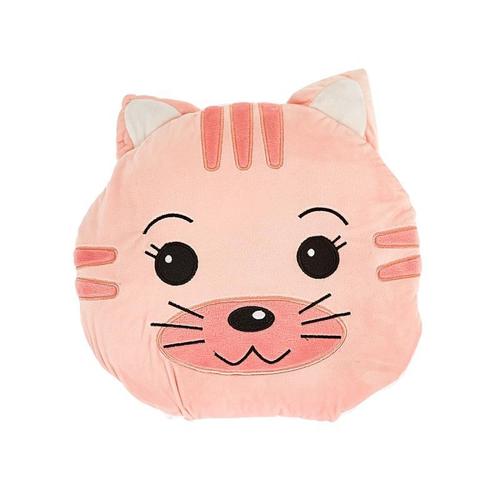 Paris Prix - Peluche Couverture "Chat" 100x165cm Rose