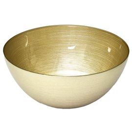 Paris Prix - Saladier De Cuisine En Verre "Royal" 28cm Or