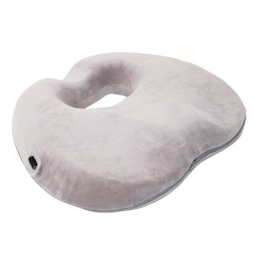 Paris Prix - Coussin De Posture "massant & Chauffant" 43cm Gris