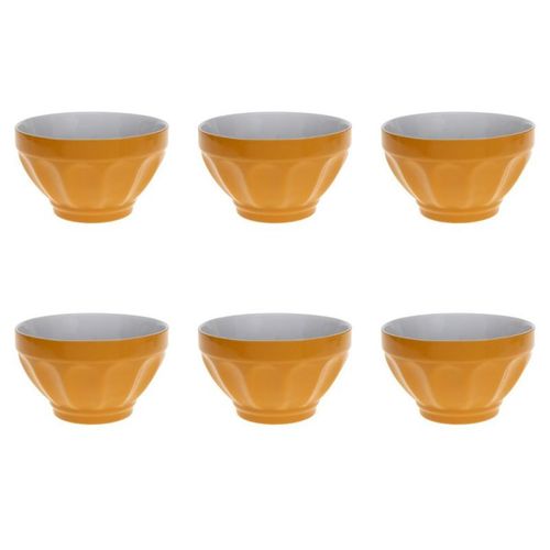 Lot De 6 Bols "Colorama" 60cl Jaune