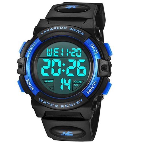 Montre Numérique Extérieur Sport Montre Multifonction Étanche Électronique Avec Led Lumière Alarme Et Calendrier Date Pour Enfants, Garçons Adolescents