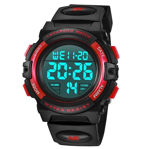 Montre Numérique Extérieur Sport Montre Multifonction Étanche Électronique Avec Led Lumière Alarme Et Calendrier Date Pour Enfants, Garçons Adolescents