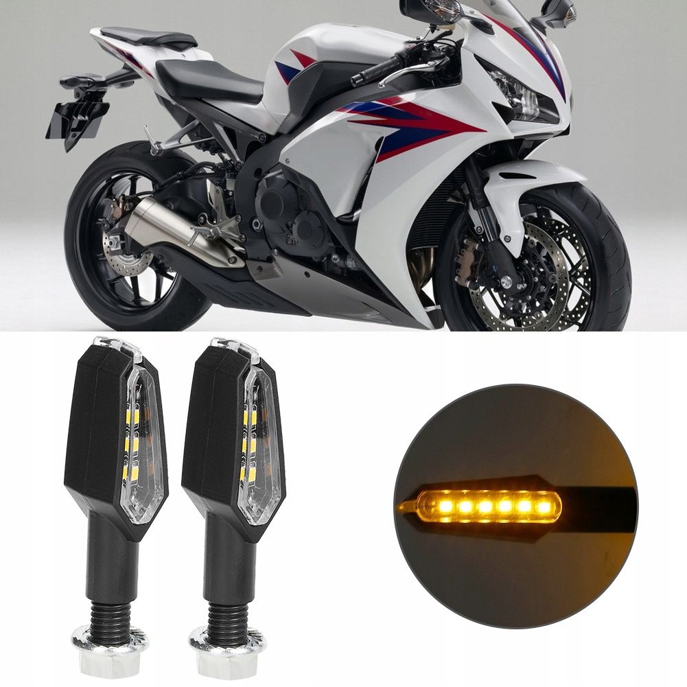 Clignotant Led Double Face Pour Moto - 4