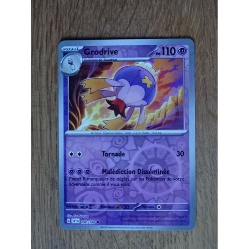 Carte Pokemon Grodrive Brillante 110 Pv 090/198 Ecarlate Et Violet