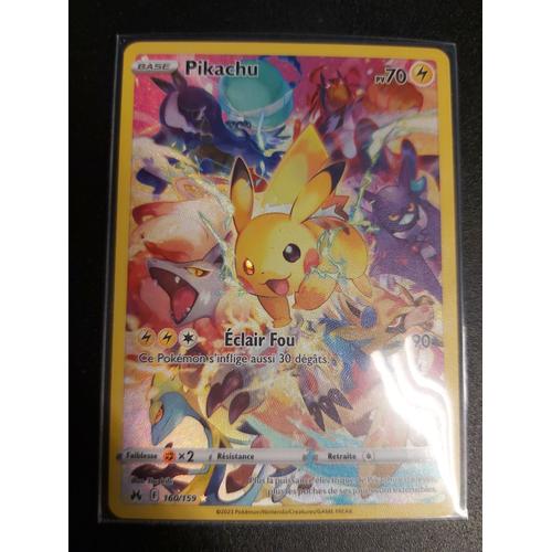 Pikachu - carte Pokémon 160/159 Zénith suprême