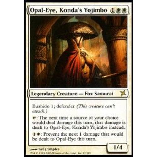 Oeil D'opale, Yojimbo De Konda - Traîtres De Kamigawa - Opal-Eye, Konda's Yojimbo - R - Mtg