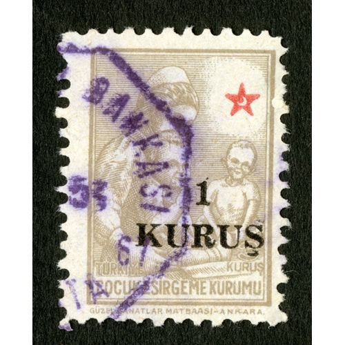 Timbre Turkiye, Cocuk Esirgeme Kurumu, 3 Kurus