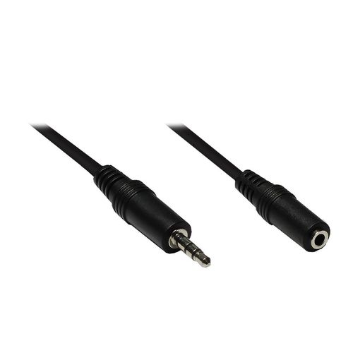 Good Connections - Rallonge de câble audio - mini jack stéréo mâle pour mini jack stéréo femelle - 3 m - noir