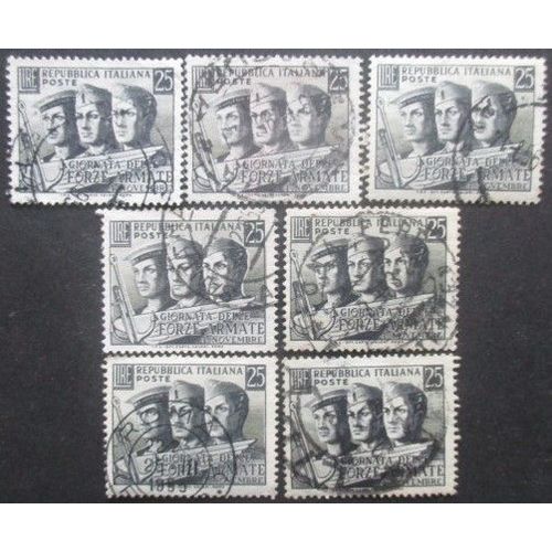 Italie N°638 X 7 Oblitéré