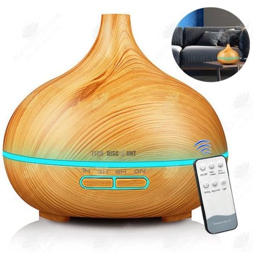 Htbe® Humidificateur Domestique Muet Petit Spray D'aromathérapie À Ultrasons Machine D'aromathérapie À Grains De Bois Veilleuse Plug 