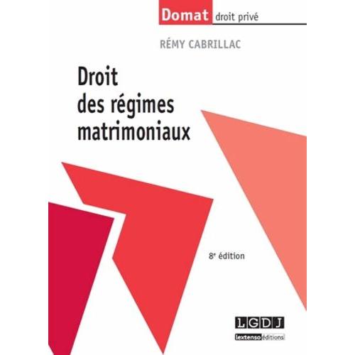 Droit Des Régimes Matrimoniaux