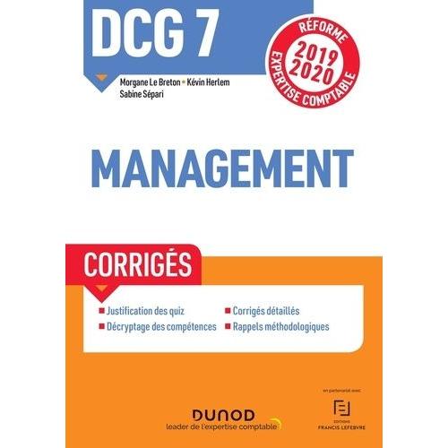 Management Dcg 7 - Corrigés