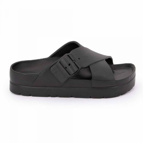 Mules Semellepaisse Crantée Et Double Bride Croisée Femme Lovett