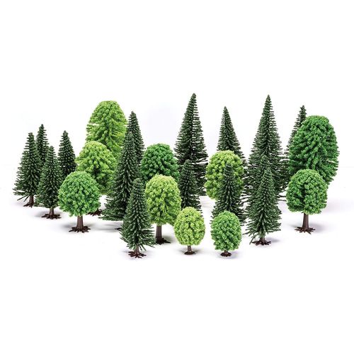 Hornby- Hobby' Mixed (Deciduous And Fir) Trees Mixte (Décidu, R7201, Multicolore-Hornby