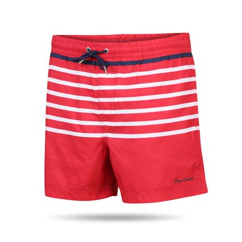 Pierre Cardin Striped Swim Short Rouge