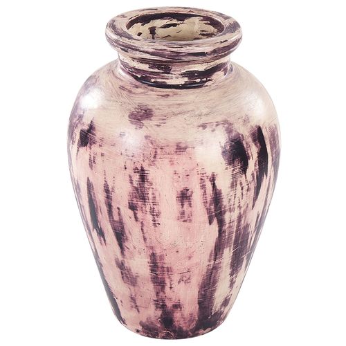 Terre cuite Vase décoratif 34 cm Beige AMATHUS