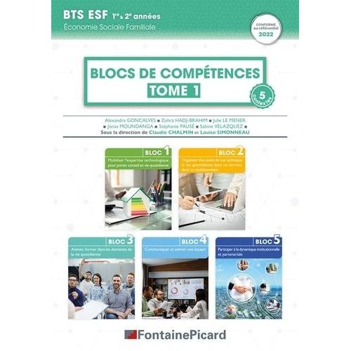 Blocs De Compétences Bts Esf 1re Et 2e Années - Tome 1