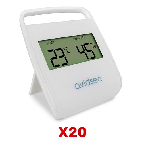 Thermomètre digital (température et humidité) pour intérieur avidsen Lot de 20