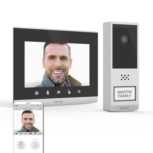 Visiophone connecté Extel Wave 2 sans fil, longue portée 350 mètres (hors obstacles)