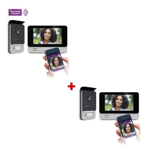 Visiophone connecté smartphone WelcomeEye Connect 2 Philips 531036 2 kits visiophones Connect 2