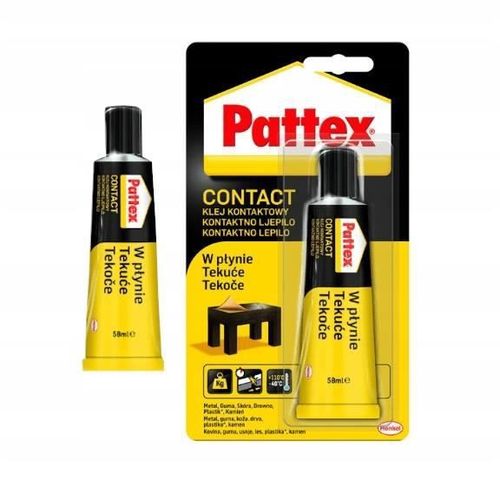 ADHÉSIF DE CONTACT PATTEX DANS LE BOIS LIQUIDE, CAOUTCHOUC, MÉTAL