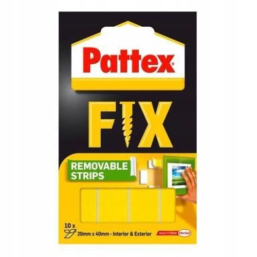 PATTEX FIX DES SANGLES DE MONTAGE AMOVIBLES 40mm x 10mm