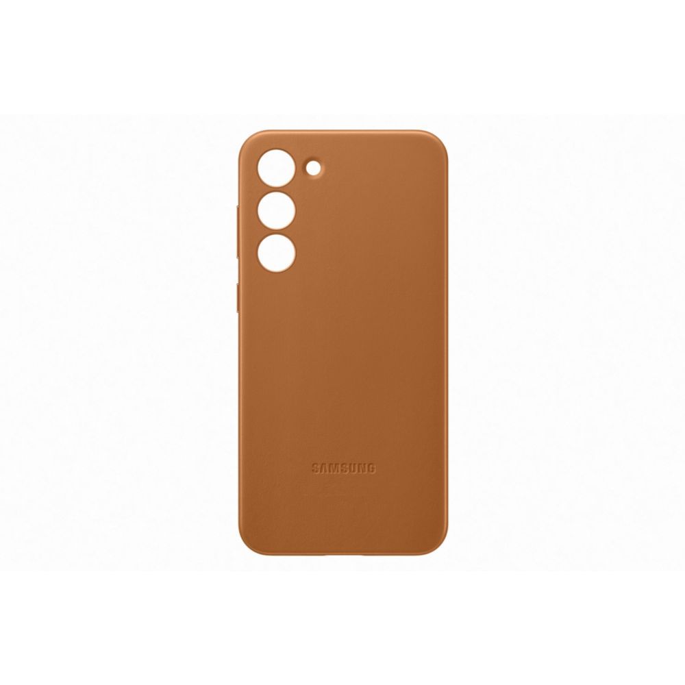 Samsung Ef-Vs916 - Coque De Protection Pour Téléphone Portable - Cuir Véritable - Fauve - Pour Galaxy S23+