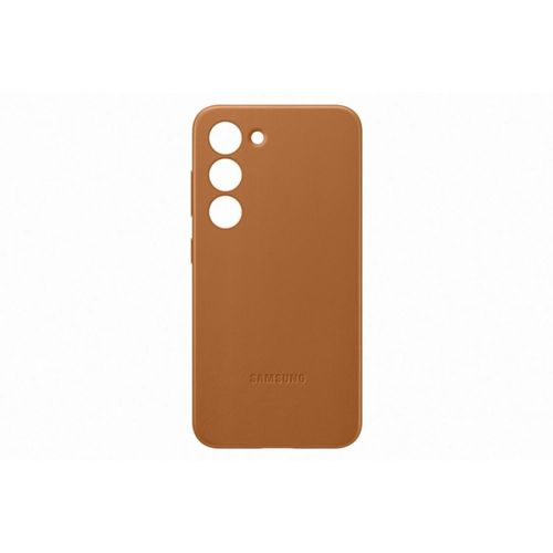 Coque En Cuir Pour Samsung Galaxy S23 5g Beige