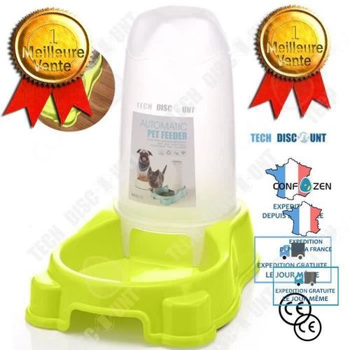 Confo® Distributeur Croquettes Pour Chat Chien Gamelle Moyen Animaux De Compagnie Antidérapante Voyage Lapin Bol Aliments Nourrit