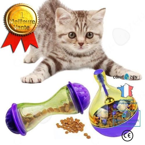 Confo 2pcs Balle Gamelles Distributeurs D'aliment Chien Chat