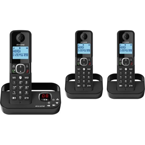 TÉLÉPHONE FIXE SANS FIL ALCATEL F860 VOICE TRIO NOIR
