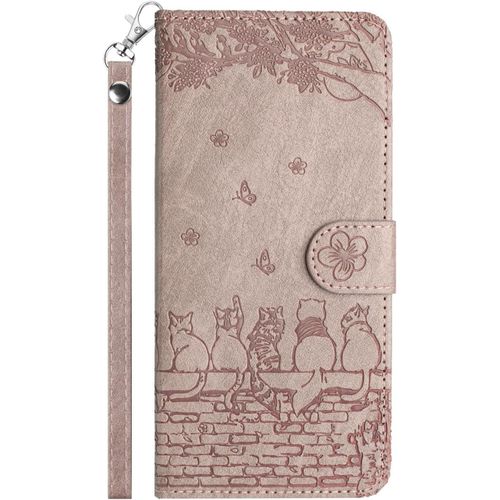 Pochette Pour Samsung Galaxy Note10 Lite(6.7"") Coque Telephone Portable Aimantée Protection Coque Antichoc Pour Samsung Galaxy Note10 Lite(6.7"") Portefeuille Porte Carte Chat Violet