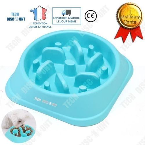 Td Gamelle Anti Glouton Chien Chat Petite Taille Grande Moyen Chiot Distributeur Croquette Bol Educatif Solide Animaux De Com A710