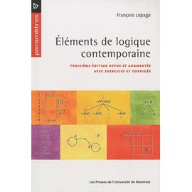 Eléments De Logique Contemporaine